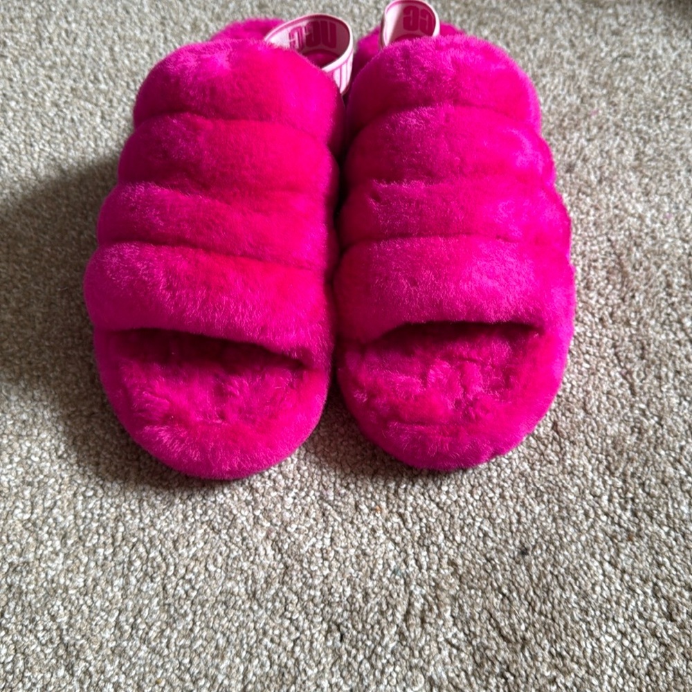 Big Kids Fluff Yeah Slipper Taffy Pink